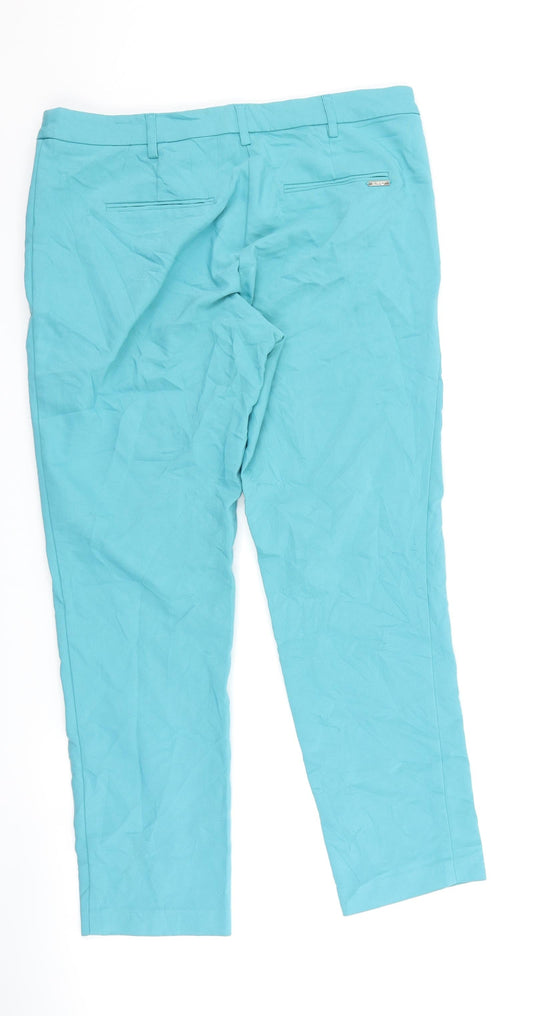 ORSAY Womens Blue Trousers Size 32 in L26 in