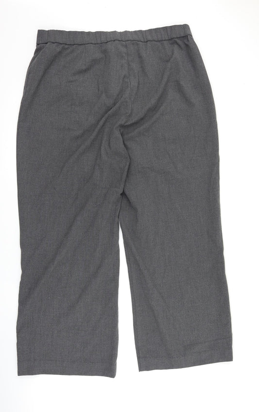 Womens UK Size 20 Label be Regular Fit Grey Trousers