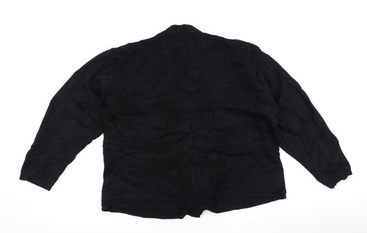 care Womens Black Cardigan Jumper Size L