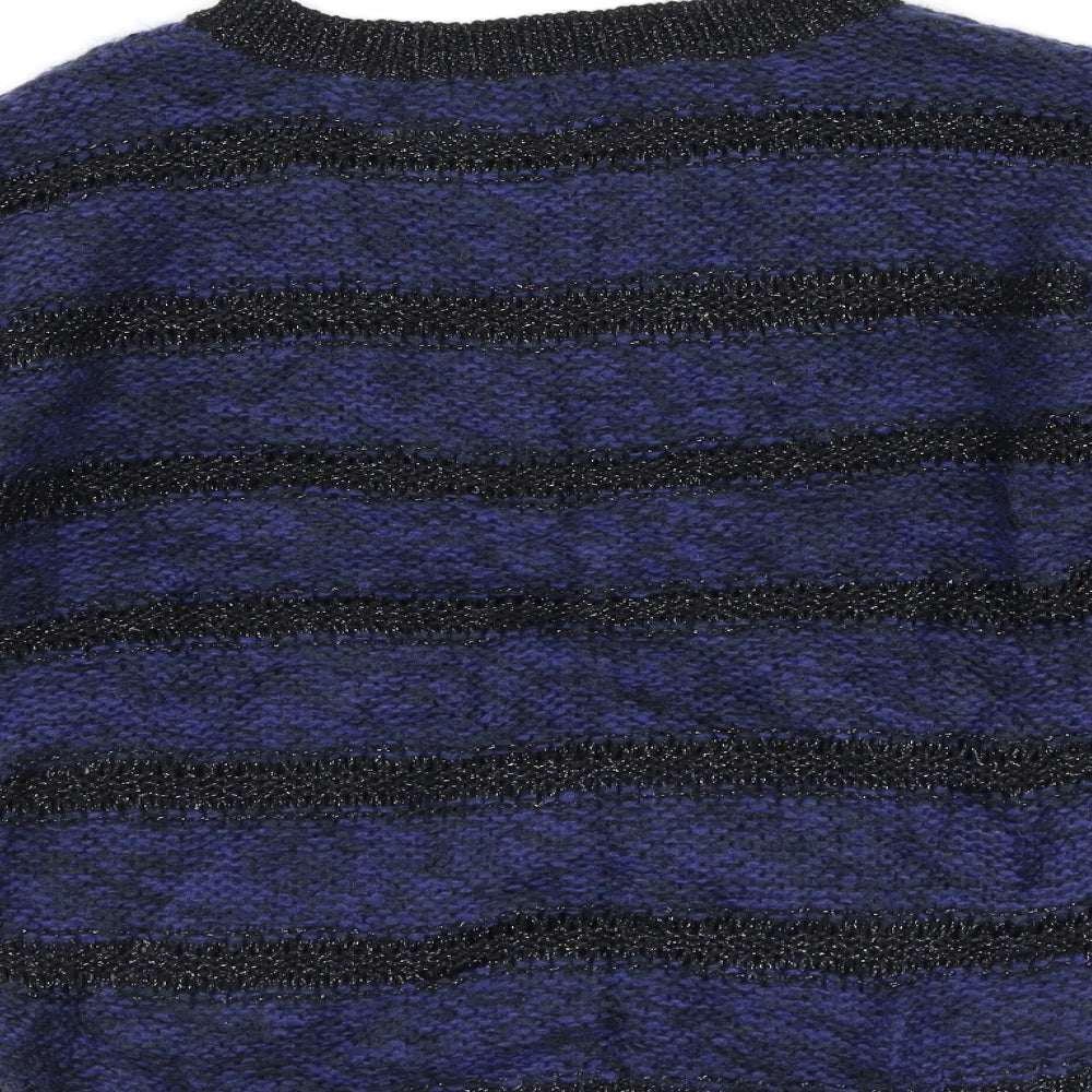 George Womens Blue Striped Pullover Jumper Size 10