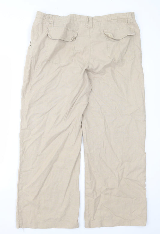 Womens UK Size 36 in Preworn Regular Fit Chino Brown Trousers