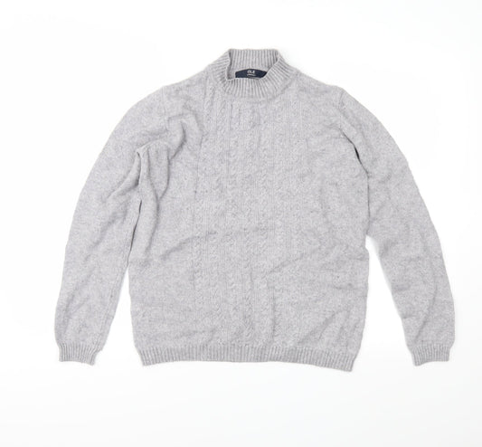 EWM Womens Grey Knit Pullover Jumper Size S