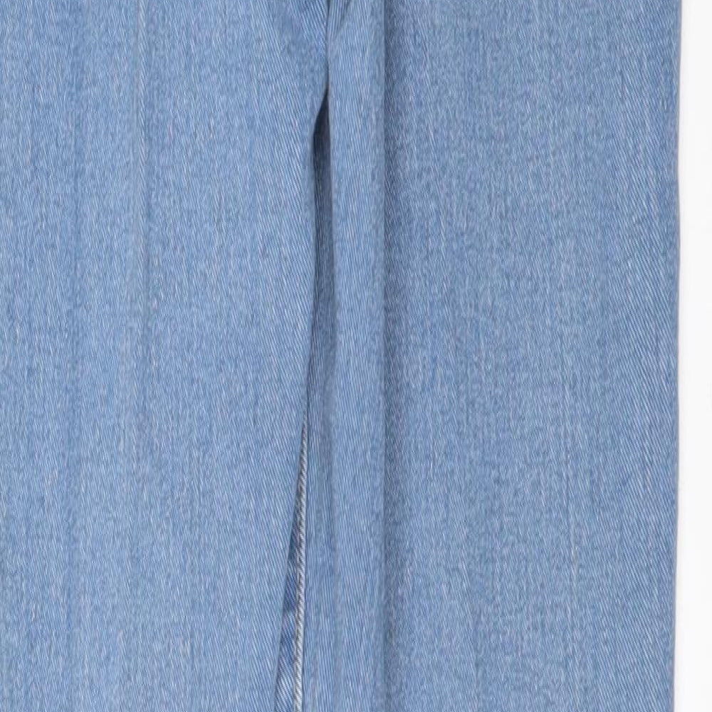 PRETTYLITTLETHING Womens Blue Denim Skinny Jeans Size 4 L29 in