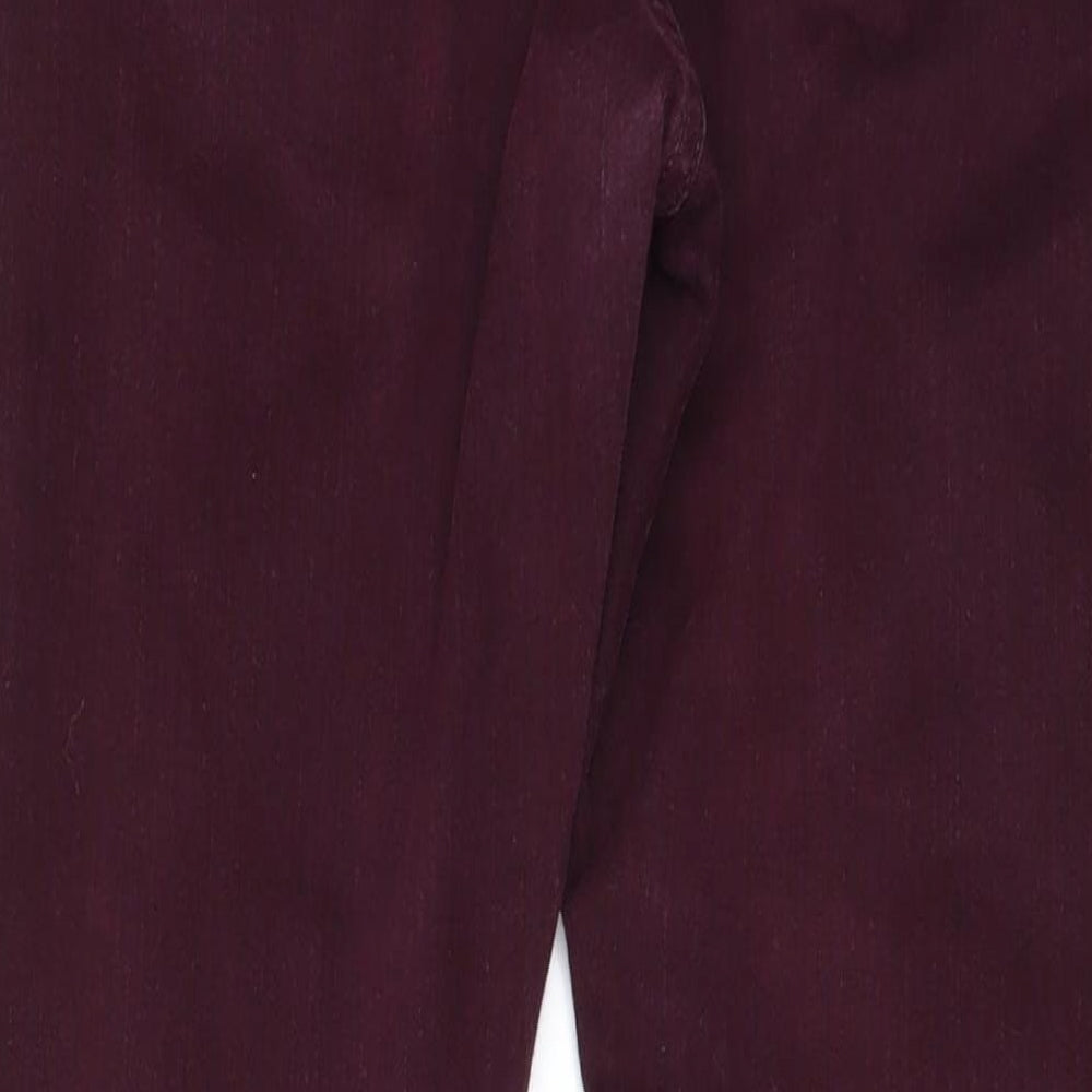 Topshop Womens Red Denim Skinny Jeans Size 28 in L30 in