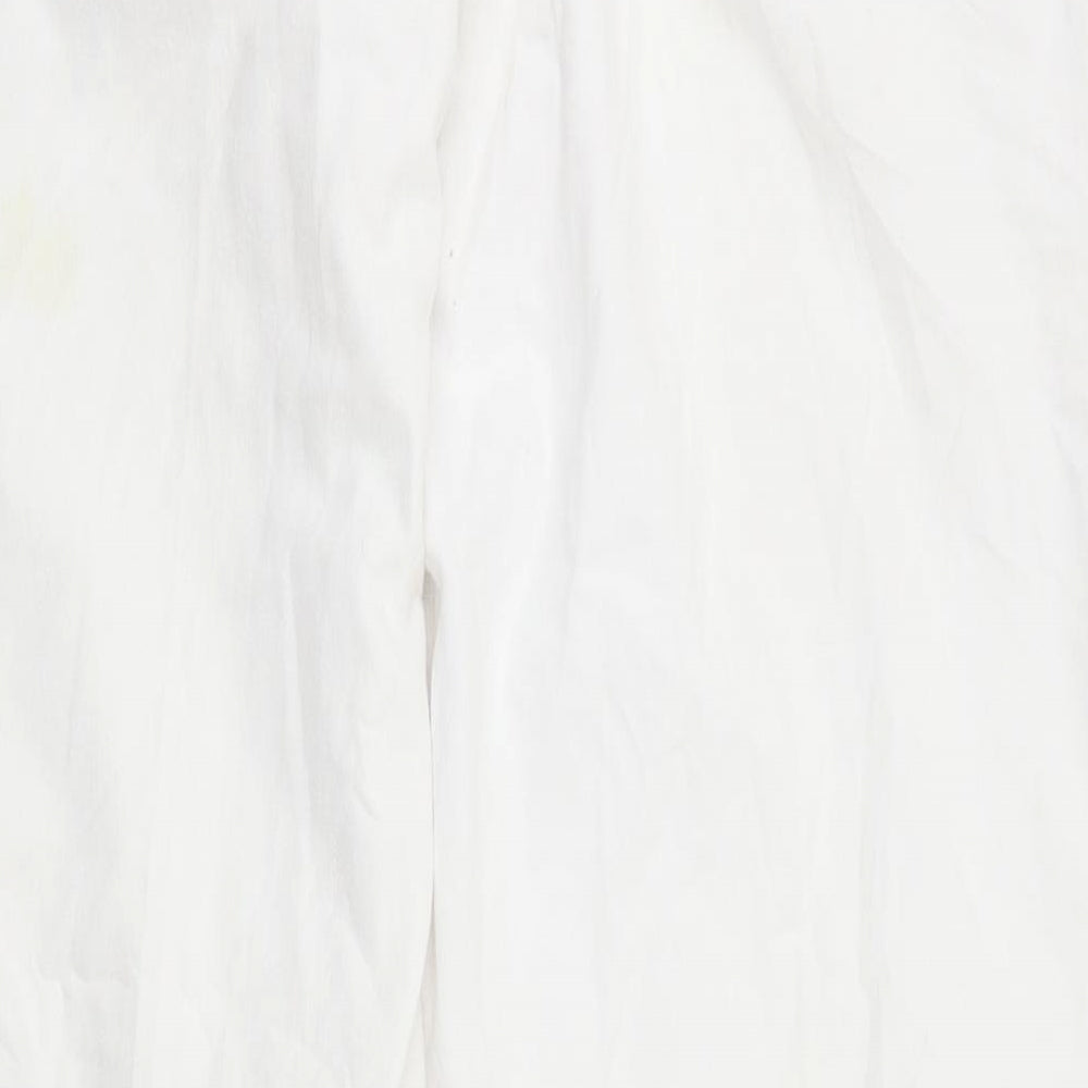 Womens UK Size 14 Epilogue Relaxed Fit White Trousers