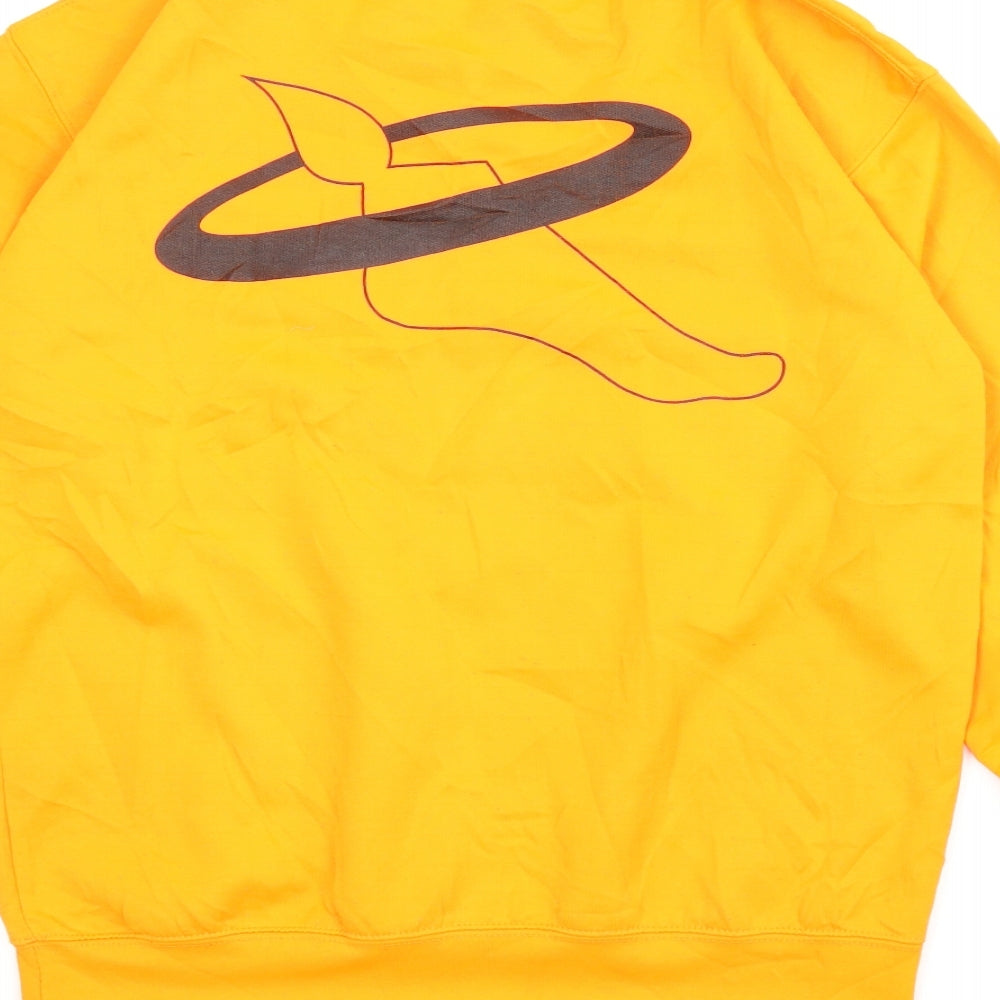 Mens UK Size M All We Do is Orange Pullover Sweatshirt
