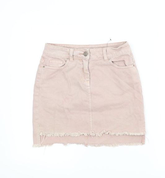 Womens UK Size 6 NEXT A-Line Denim Skirt