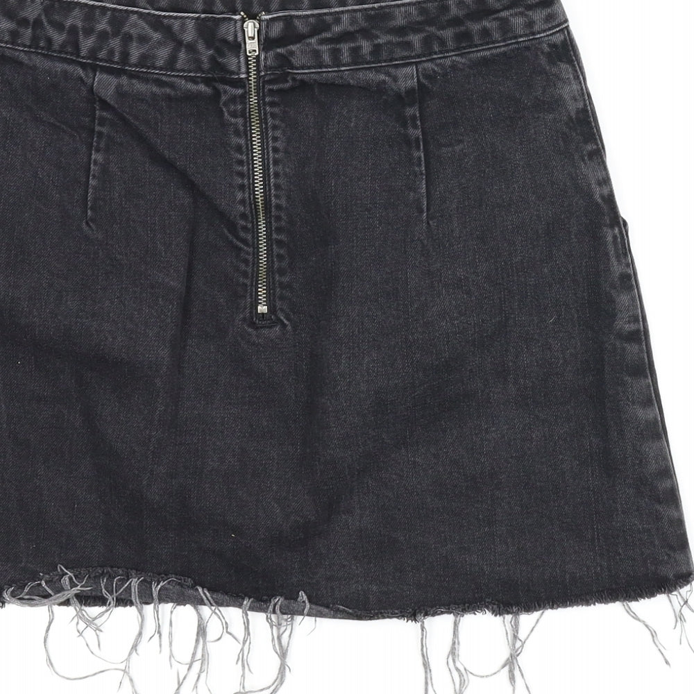 Womens UK Size S Topshop A-Line Denim Skirt