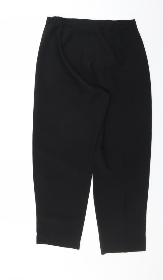 Classics Womens Black Trousers Size 14 L27 in