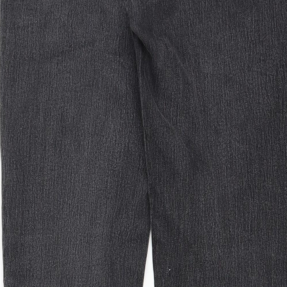 Sainsburys Womens Grey Denim Straight Jeans Size 12 L30 in