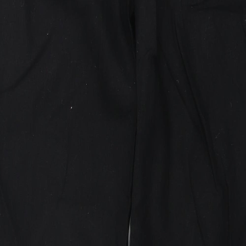 George Womens Black Trousers Size 12 L32 in