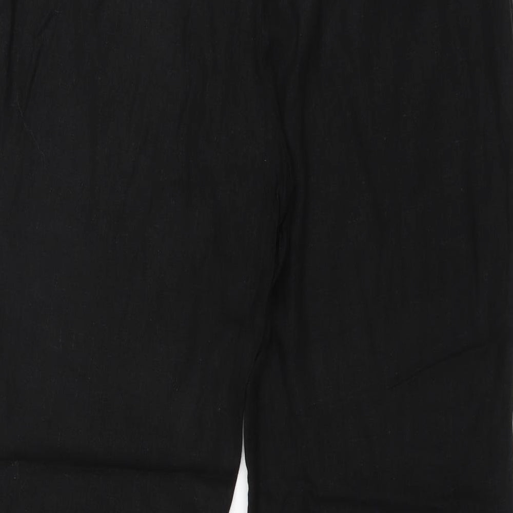 Womens UK Size 36 in South Regular Fit Black Trousers