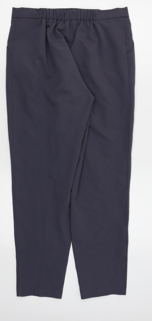New Look Womens Grey Trousers Size 12 L26 in
