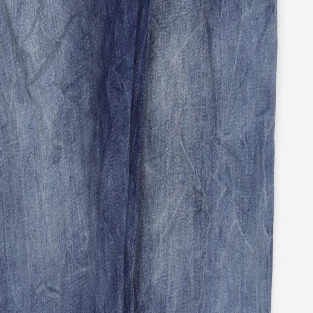 MGGY Womens Blue Skinny Jeans Size L L29 in