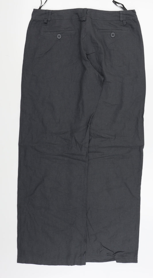 Womens UK Size 12 Dorothy Perkins Regular Fit Grey Trousers
