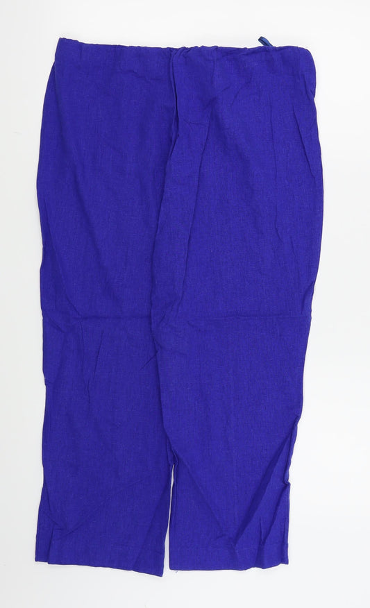 Classic Womens Blue Trousers Size 14 L22 in