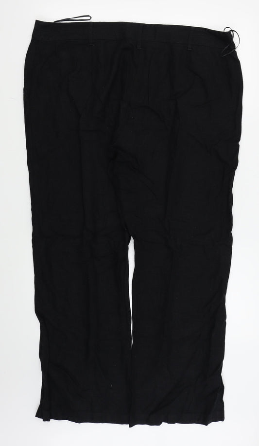 Asda George Womens Black   Trousers  Size 18 L27 in