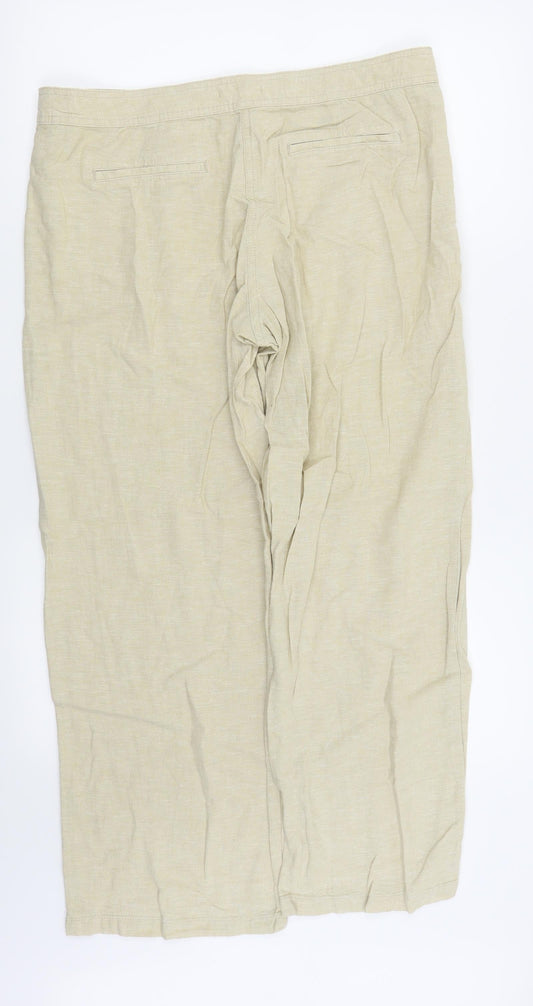 TU Womens Beige Trousers Size 14 L26 in