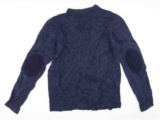 Cedar Wood State Mens Blue Pullover Jumper Size M