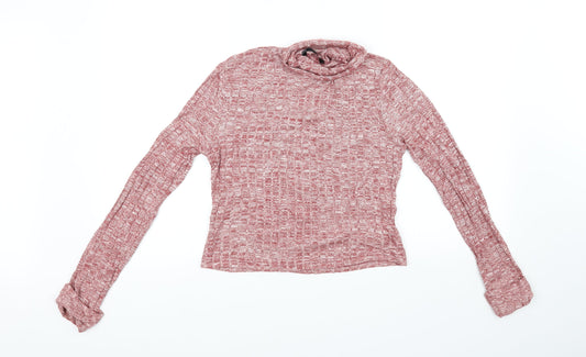 SheIn Womens Red Pullover Jumper Size M