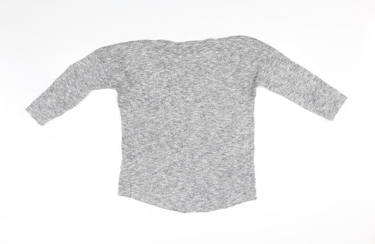 Womens UK Size M cropp Grey Basic T-Shirt