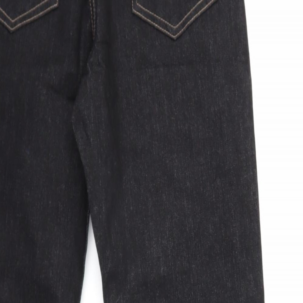 KIMMY Womens Black Denim Straight Jeans Size 26 in L29 in