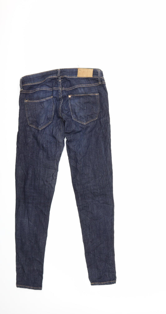 Mens UK Size 28 in H&M Regular Fit Skinny Blue Jeans