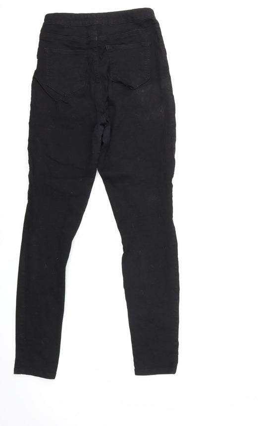 Denim & Co. Womens Black Denim Skinny Jeans Size 14 L30 in