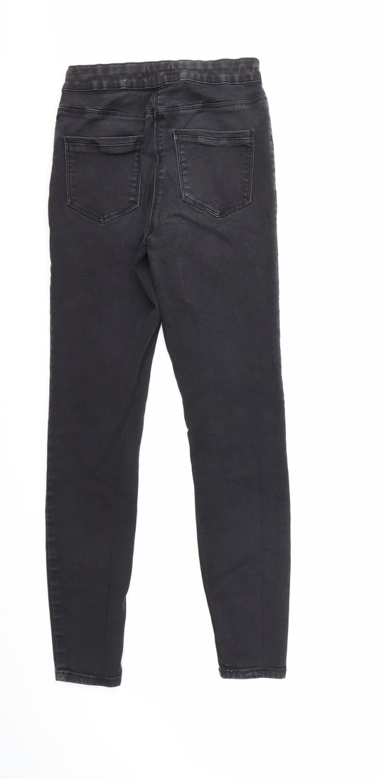 Matalan Womens Black  Denim Skinny Jeans Size 10 L26 in