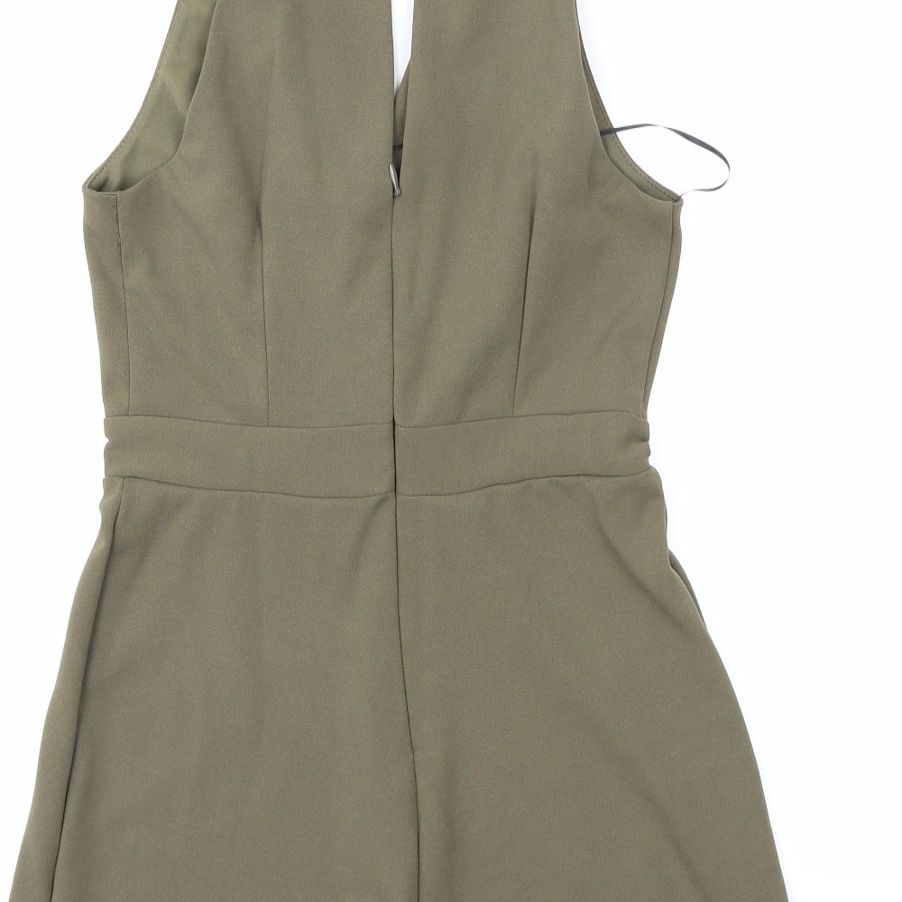 New Look Womens Green Playsuit One-Piece Size 8