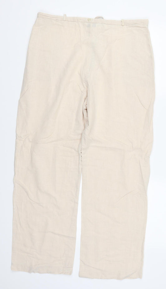 George Womens Pink Trousers Size 14 L26 in