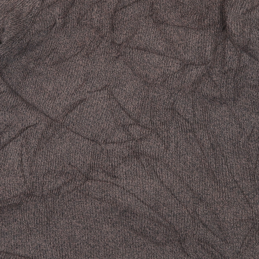 New Look Mens Brown Knit Pullover Jumper Size 2XL