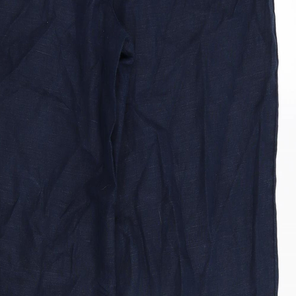 Womens UK Size 14 NEXT Regular Fit Blue Trousers