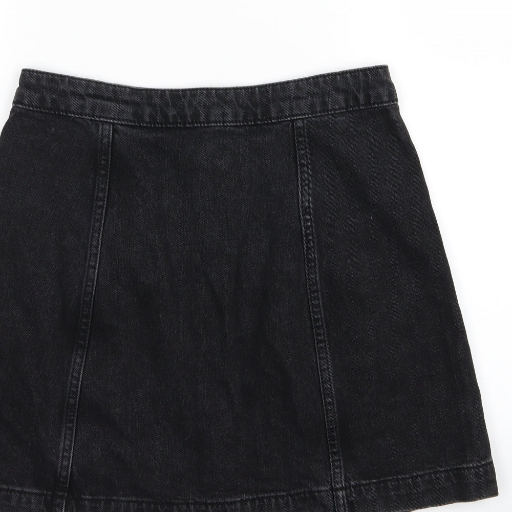 Womens UK Size 28 in Topshop A-Line Denim Skirt