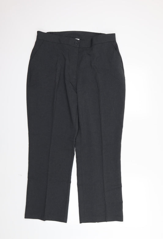 Womens UK Size 18 Damart Regular Fit Grey Trousers