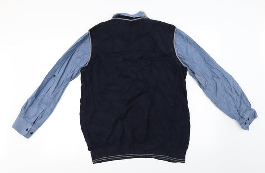 Easy Womens Blue Pullover Jumper Size L