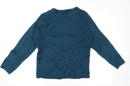 Beaumonde Womens Green Argyle/Diamond Pullover Jumper Size S