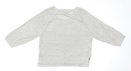 H&M Womens Grey Basic T-Shirt Size S