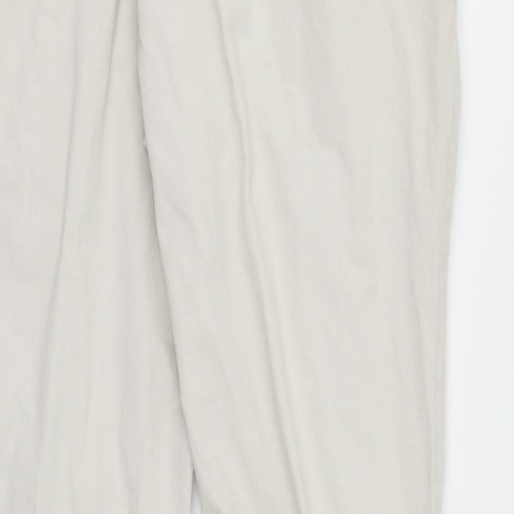 Dorothy Perkins Womens Beige  Denim Straight Jeans Size 12 L28 in