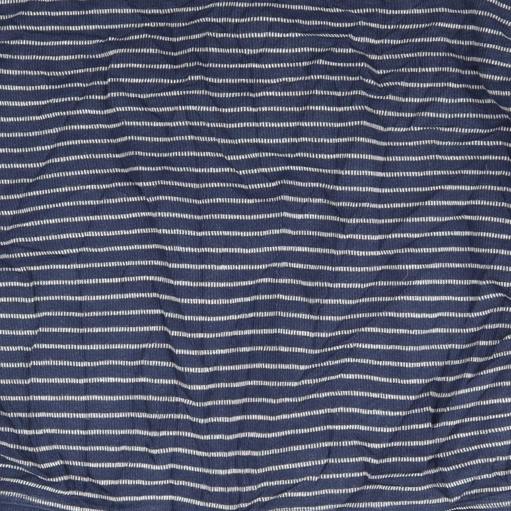Sand Stone Womens Blue Striped Full Zip Jumper Size XL