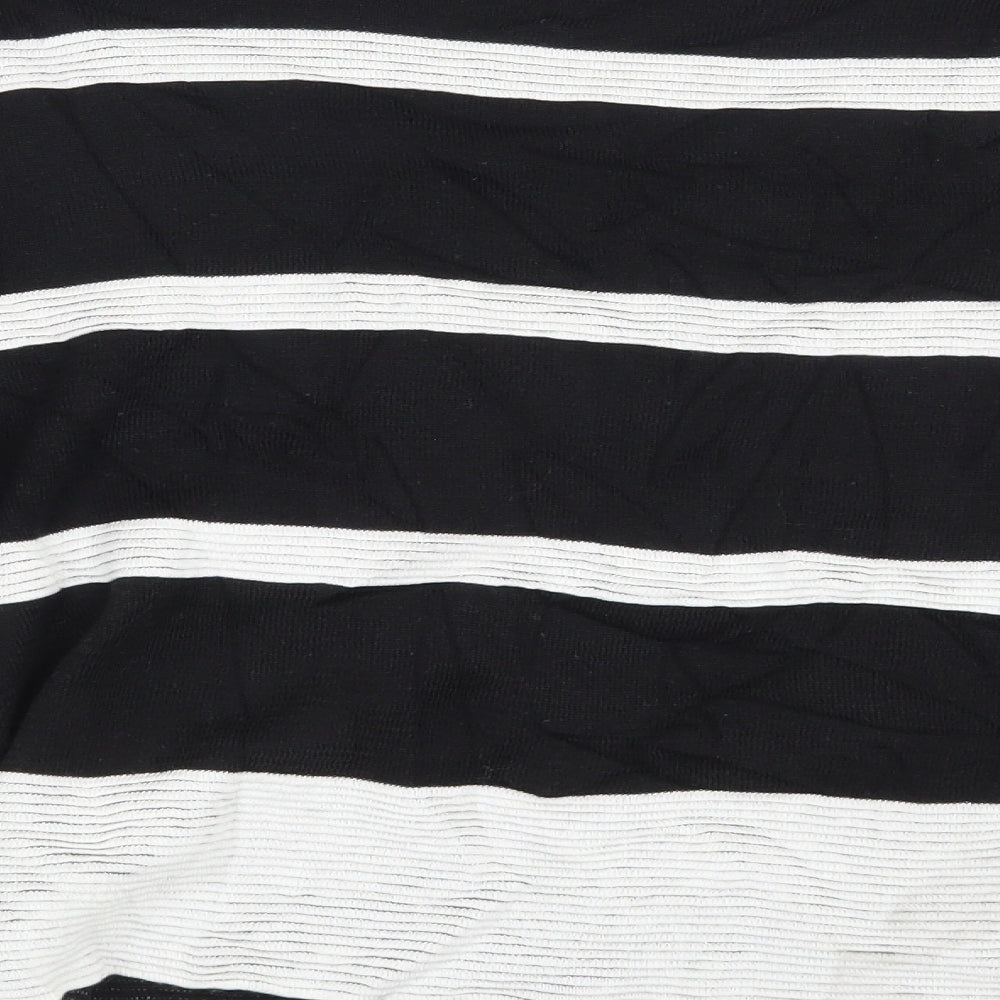 Atmosphere Womens Black Striped Pullover Jumper Size 14