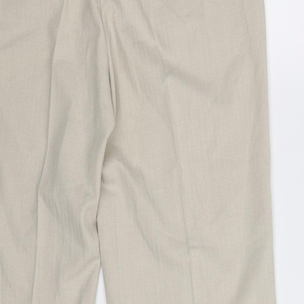 Per Una Womens Beige Trousers Size 12 L28 in