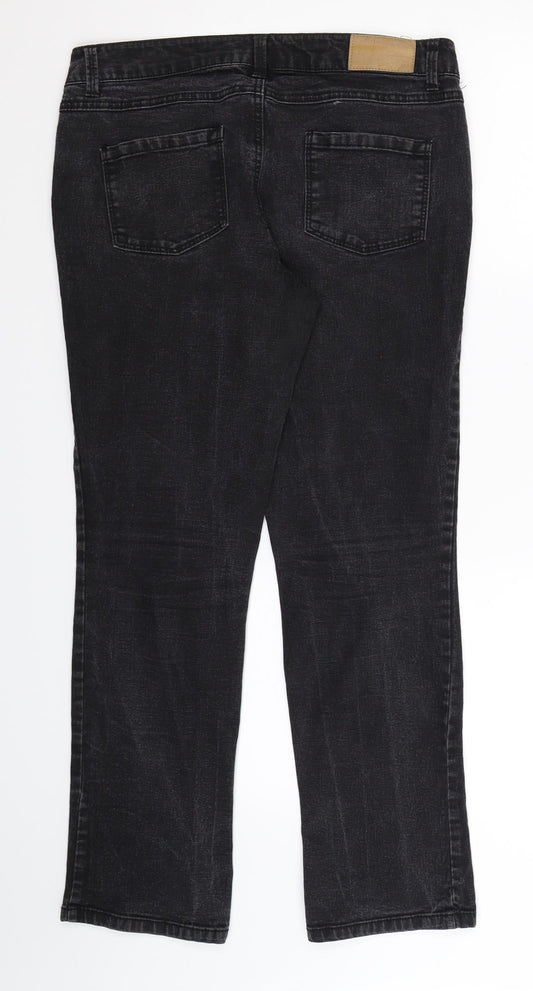 Dorothy Perkins Womens Black Denim Skinny Jeans Size 12 L29 in