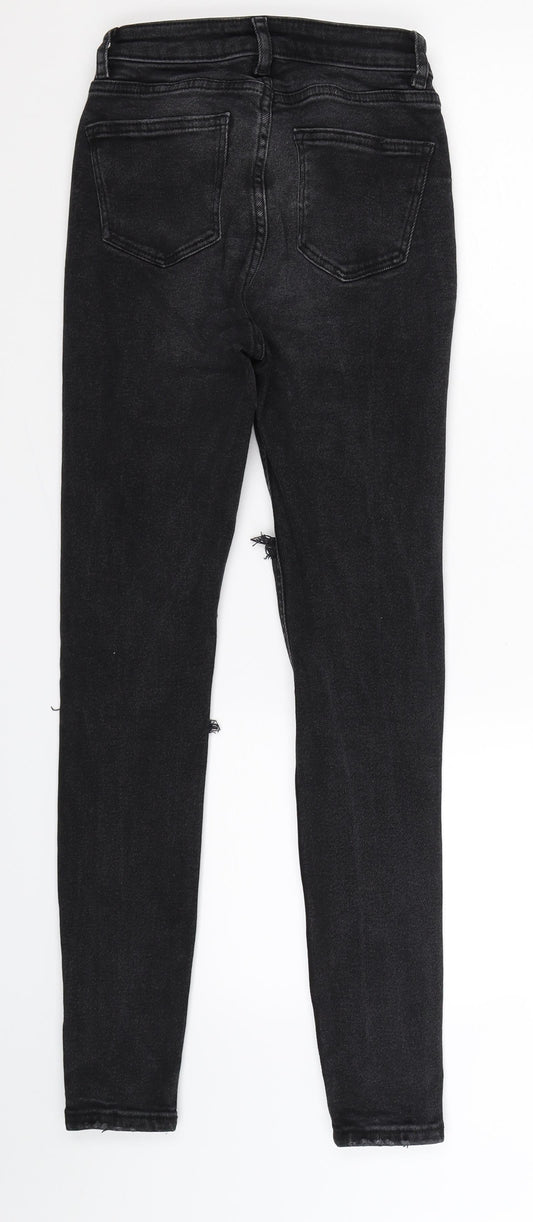 Denim Co Womens Black Denim Skinny Jeans Size 4 L27 in