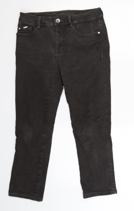 Womens UK Size 28 in Bonita Slim Fit Cropped Grey Jeans