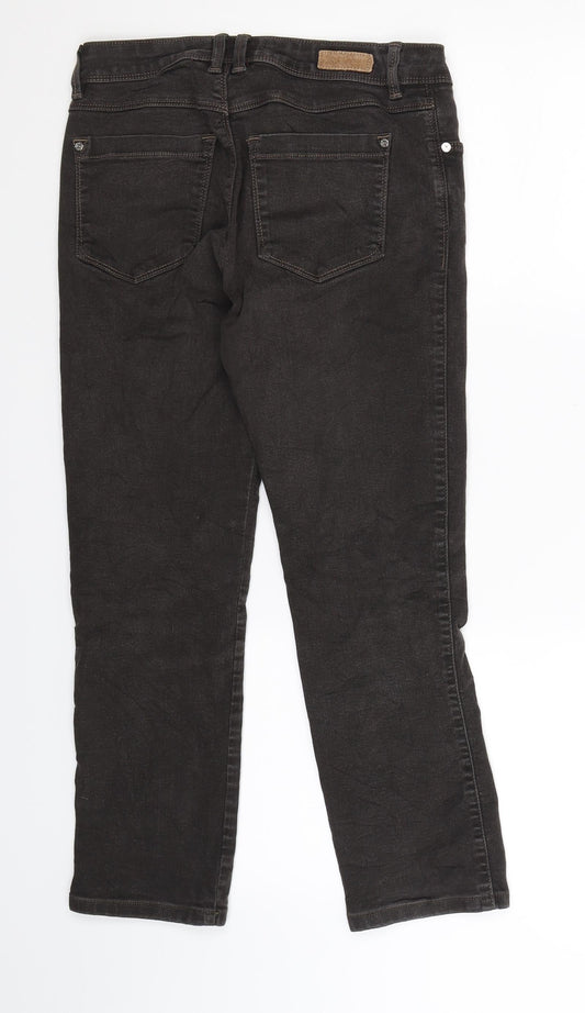 Womens UK Size 28 in Bonita Slim Fit Cropped Grey Jeans