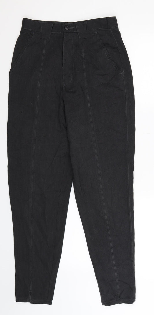 Womens UK Size 26 in Mac Extra-Slim Fit Black Trousers