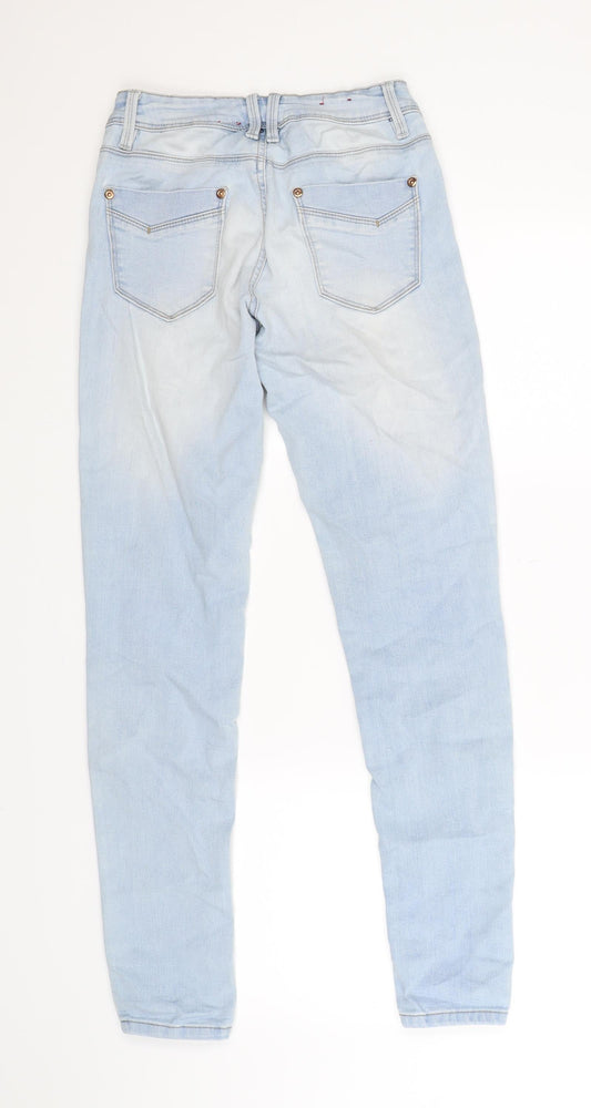 New Look Womens Blue  Denim Skinny Jeans Size 6 L28 in