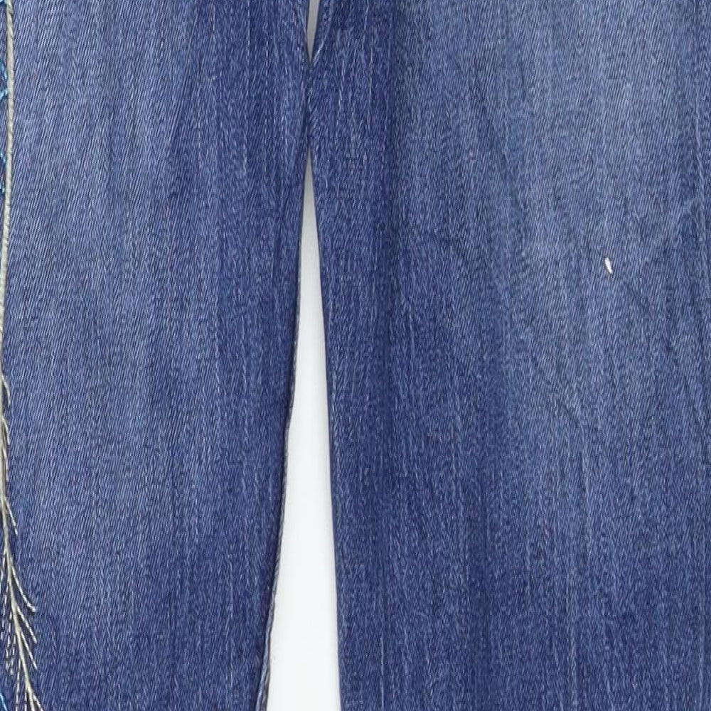 Womens UK Size 30 Preworn Regular Fit Skinny Blue Jeans
