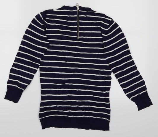 Mohito Womens Blue Striped Pullover Jumper Size S
